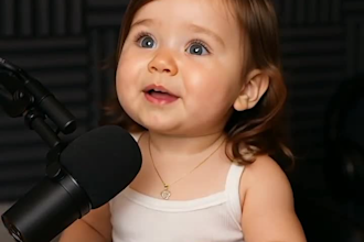 create viral ai baby talking funny reels video podcast