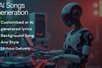 generate ai songs , music, custom or ai generated lyric of all style