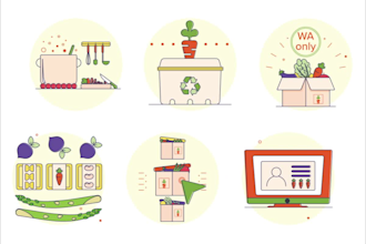 design a modern or hand drawn icon