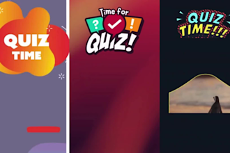 create any type quiz video for tiktok and trivia quiz