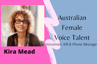 record and voice warm professional female phone messages
