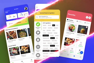 create attractive mobile UI UX design or app UI UX design