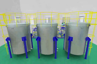 do 3d industrial animation factory layout animation technical animation 3d model