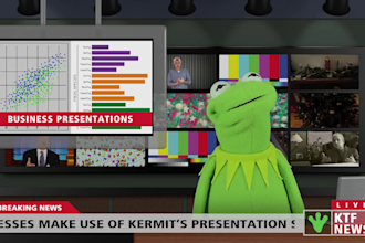 make a kermit the frog spokesperson video or commercial