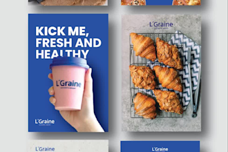 design flyers and banners for your bakery