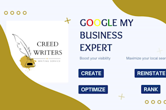create and optimize google my business profile