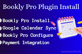 setup bookly pro or customize wordpress appointment booking website
