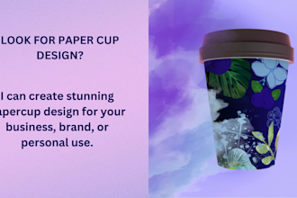 craft a distinctive paper cup design for your business