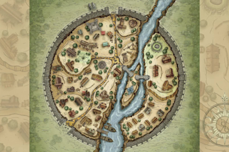 draw any ship, or fantasy map illustration with cool details