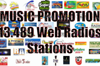 send your music to 13489 web radio stations