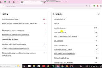 do huntings, listings on ebay store