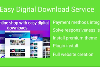 develop woocommerce or easy digital downloads ecommerce online store website