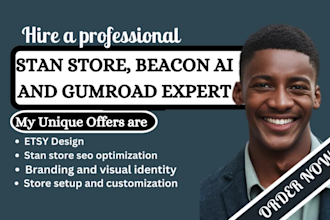 do stan store, etsy, beacons, pensight, gumroad, payhip store, stan store design
