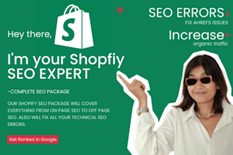 do complete shopify SEO optimisation to rank your website in google