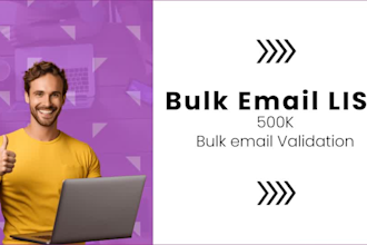 provide bulk email verification and bounce testing  5000 emails within 2 hours