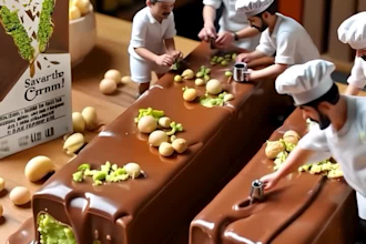 generate ai miniature 3d miniature video tiny worker ai food miniature