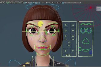 add face bone to 3d model, 3d facial rigging, blendshapes, iclone rig, nsfw rig