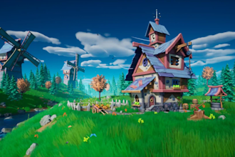 create stylized 3d game environments, maps, levels and scenes in unity and ue5