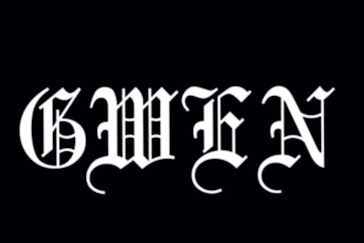 design a professional logo in old english calligraphic font