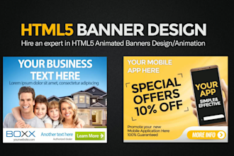 design animated HTML5 banner ads for your business