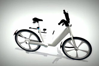 create 3d bicycle animation
