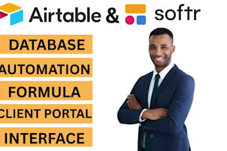setup airtable, airtable database, automation, interface, softr webapp expert