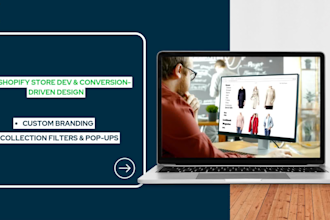 create custom shopify store development and conversion driven design