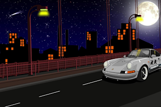 draw a your car and animate