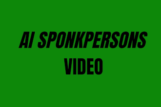 create an ai spokesperson video with a human avatar