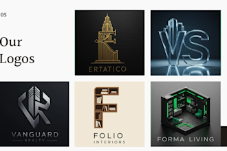 customize logo for architects, realtors, interior designers