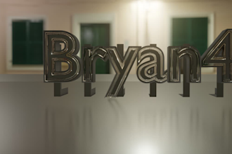 create and animate neon text