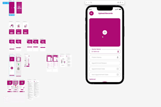 do mobile app uiux design and wireframing , prototyping