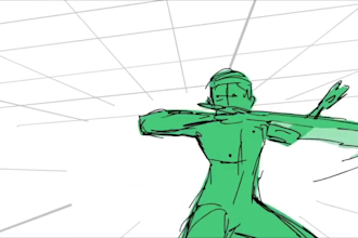 2d traditional frame by frame cartoon animation,2d animated cutscene,music video