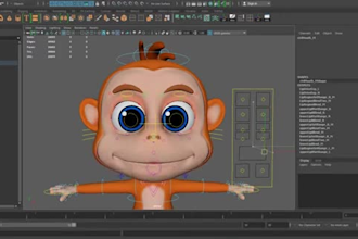 rig3d model in maya, blender, 3ds max, daz3d, 3d rigging, ue5 face rig, arkit54