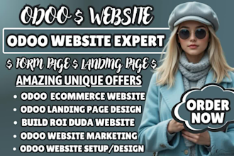 odoo website, odoo ecommerce, website development, duda website, odoo website