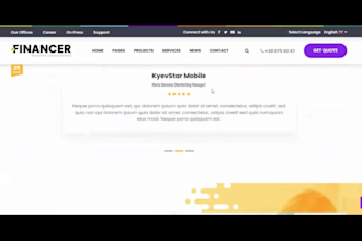 build bookkeeping website tax finance corporate public relations agency website