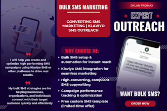 boost sales with high converting bulk SMS marketing and klaviyo SMS outreach