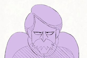 do 2d cartoon music video animation 2d line art frame by frame  2d hand drawn