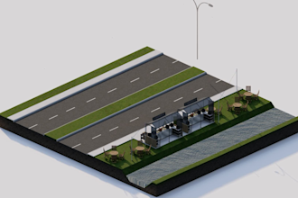 make orthographic view for your cross section