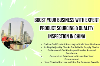 be china sourcing agent physically and find all kind of products in china