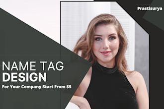 id badge unique design for your company just 1 day
