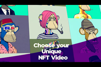 create unique nft promotion videos and nft promo videos