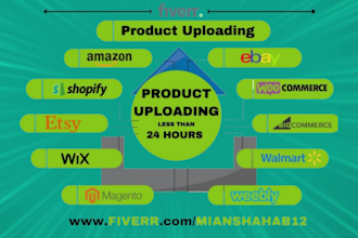upload products or add products to woocommerce shopify etsy from excel or CSV