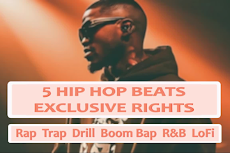 do 5 hip hop rap trap drill rnb lofi beats exclusive rights