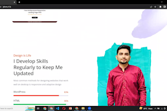 build a personal portfolio website in wordpress