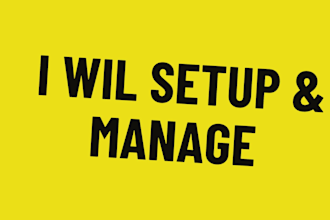 setup and manage facebook business page and social media pages