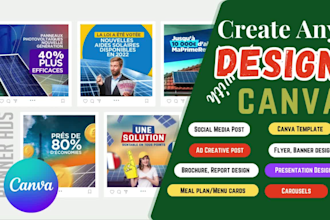design editable canva instagram, fb, linkedin post, ads, reels, carousels