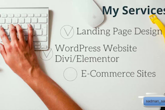 design professional wordpress website by elementor or divi