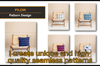 design seamless patterns for fabric, textiles, and print