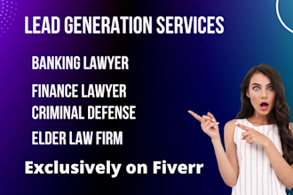 do lead generation for lawyers, attorneys, and law firms in the US